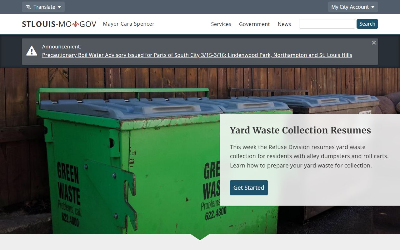 St. Louis city government resources for criminal history record access