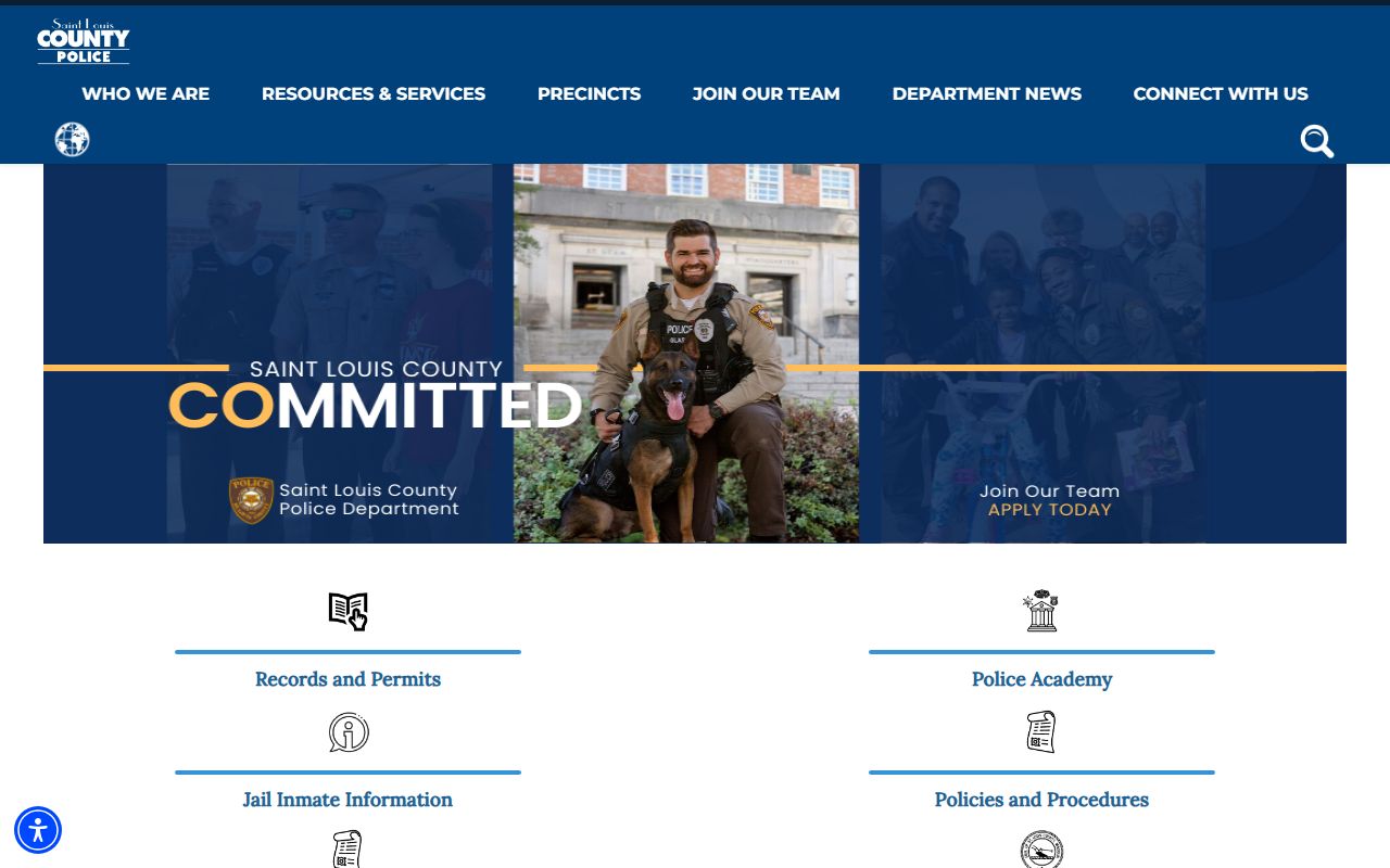 St. Louis County Police records resources for criminal history checks