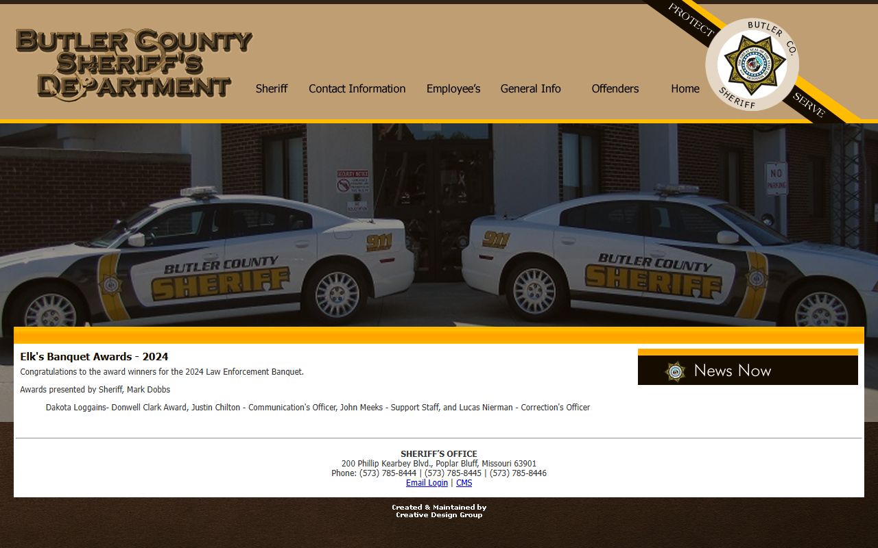 Butler County Sheriff's Office in Poplar Bluff for criminal records requests