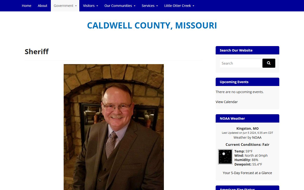 Caldwell County Sheriff's Office for criminal history record requests