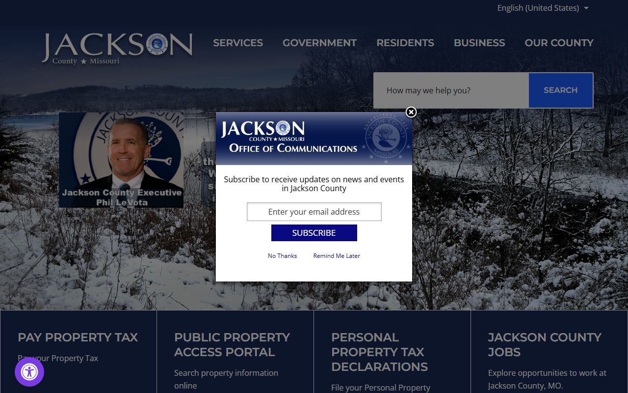 Jackson County government resources for criminal history