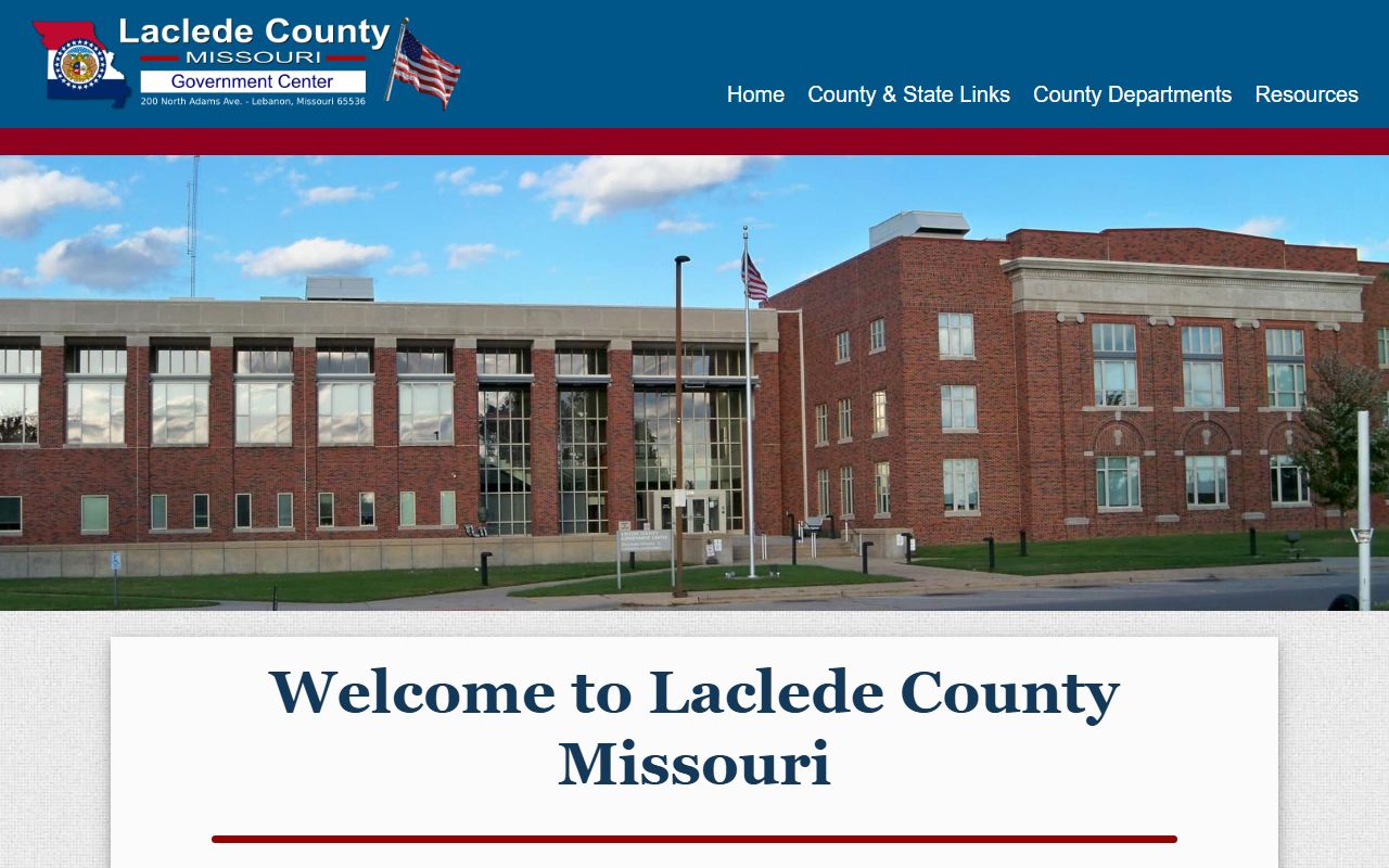 Laclede County government resources for criminal history record searches