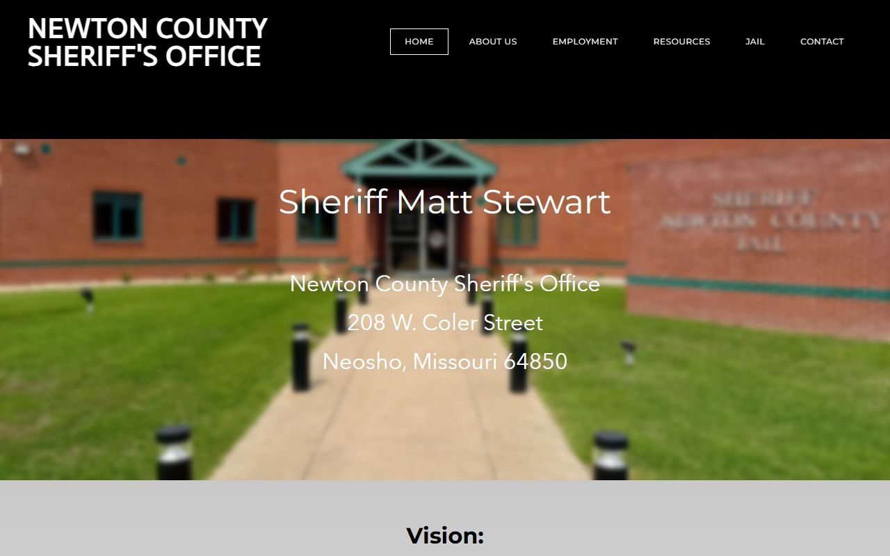 Newton County Sheriff's Office for criminal history record searches