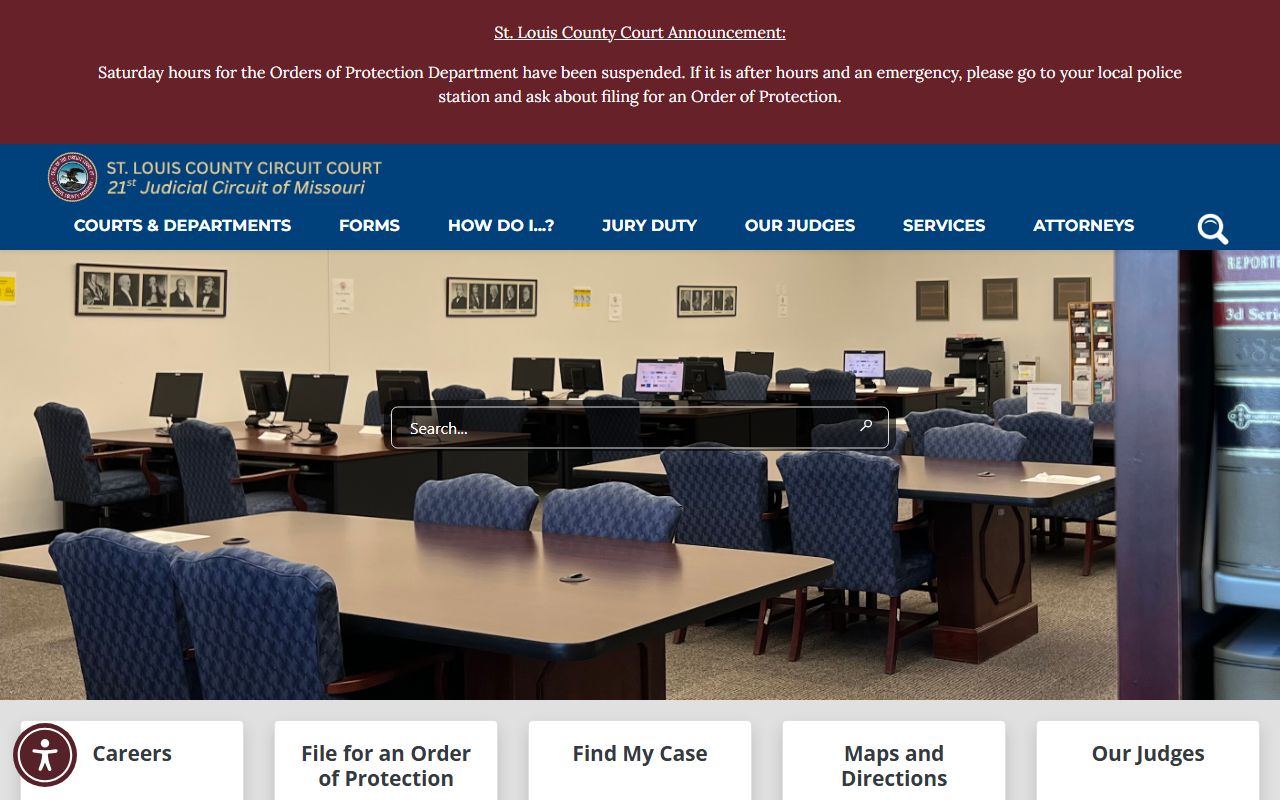 St. Louis County circuit court for criminal history record searches